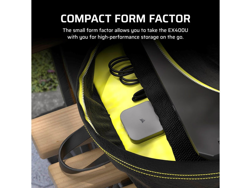 Corsair EX400U Portable SSD - 1TB - Extern SSD - Grau - USB4