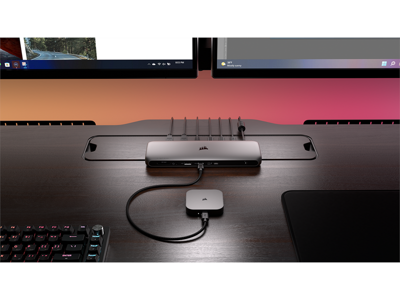 Corsair EX400U Portable SSD - 1TB - Extern SSD - Grau - USB4