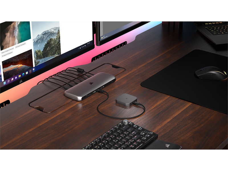 Corsair EX400U Portable SSD - 1TB - Extern SSD - Grau - USB4