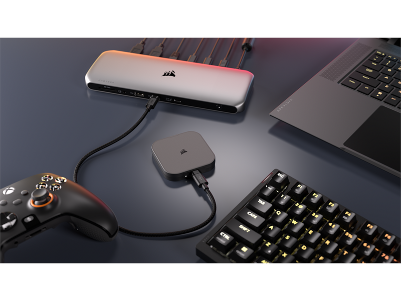 Corsair EX400U Portable SSD - 1TB - Extern SSD - Grau - USB4