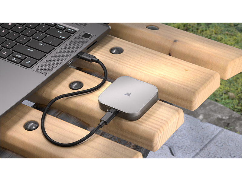 Corsair EX400U Portable SSD - 1TB - Extern SSD - Grau - USB4