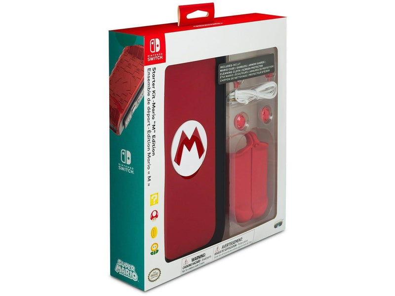 PDP Starter Kit Mario 'M' Edition - Miscellaneous Bag - Nintendo Switch