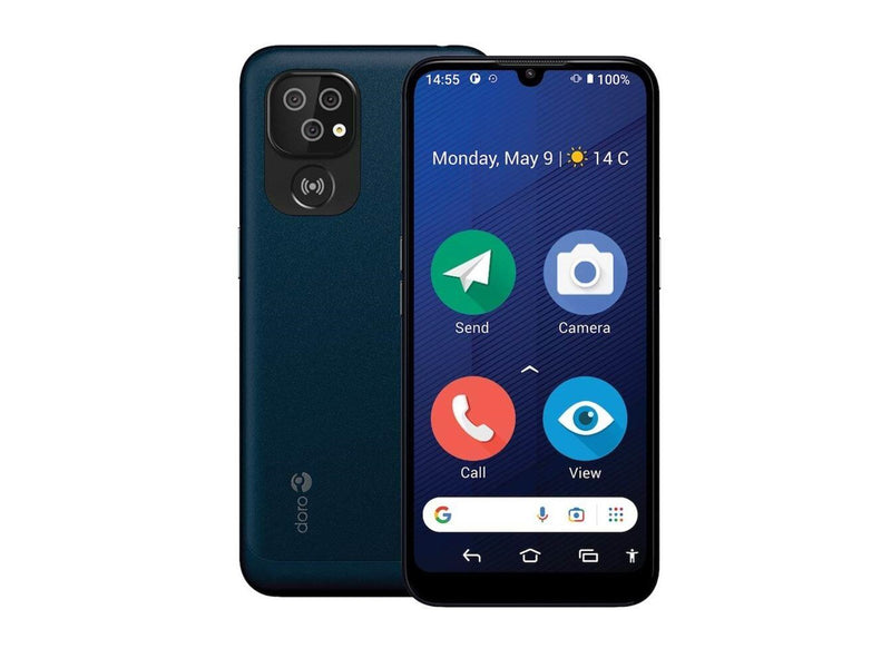 Doro 8210 64GB/4GB - Dark Blue with Cradle