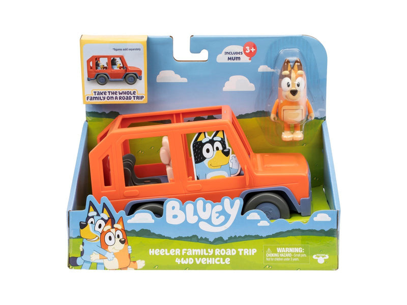 Bluey Heeler Family Road Trip 4wd Vehicle