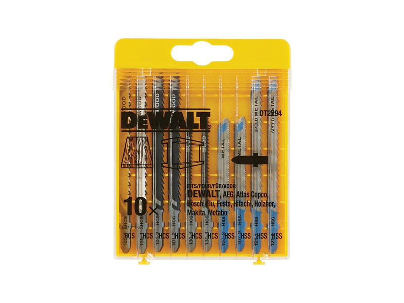 Dewalt DT2294-QZ HCS Jigsaw Blade (Wood & Metal) Set (10 pcs)