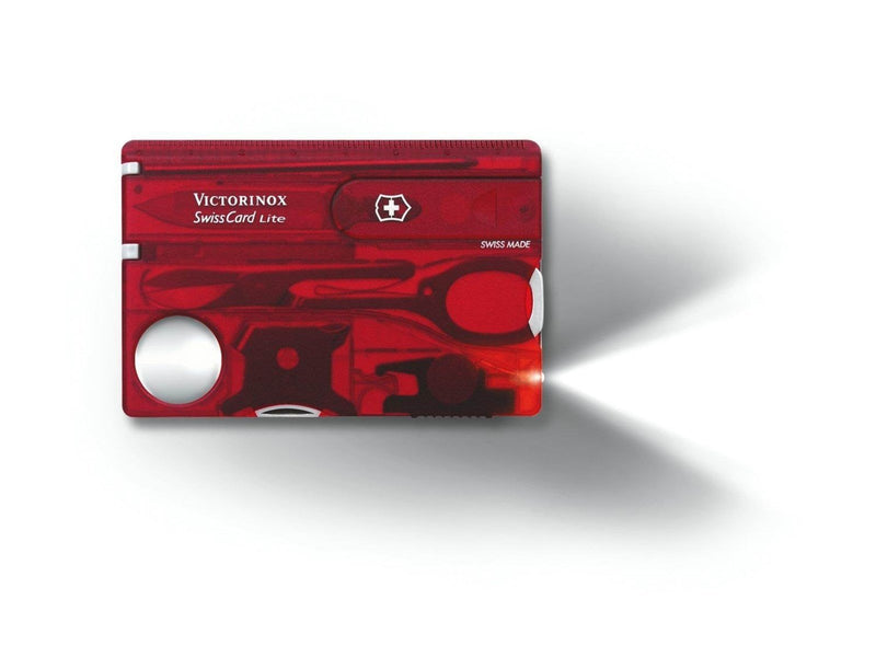Victorinox SwissCard Lite - Red Transparent