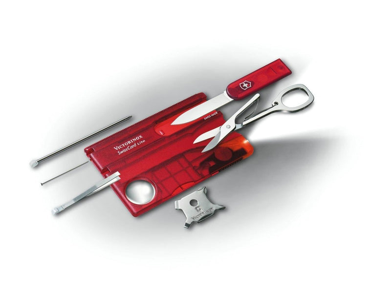 Victorinox SwissCard Lite - Red Transparent