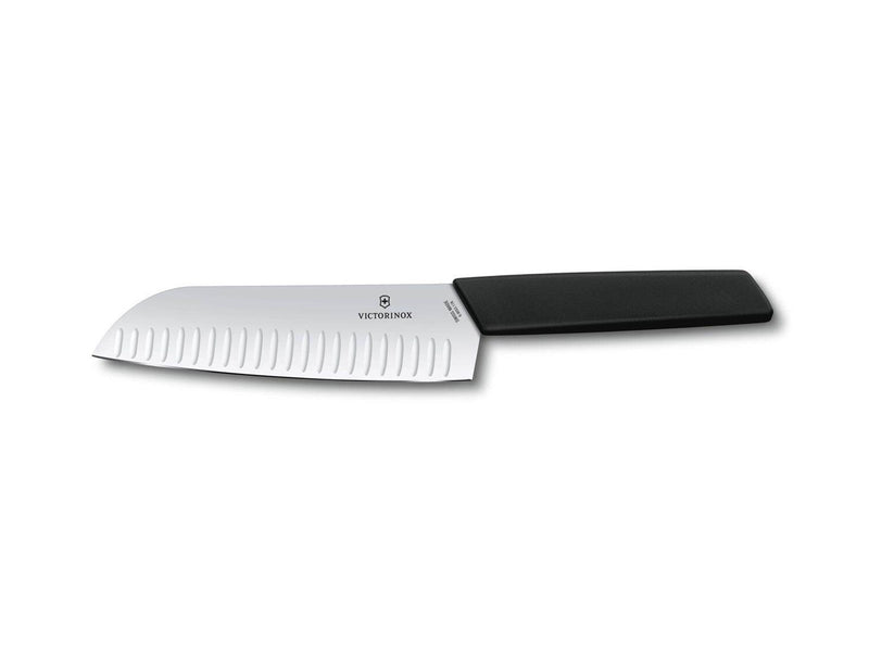 Victorinox Swiss Modern Santoku Knife - 17 cm - Black