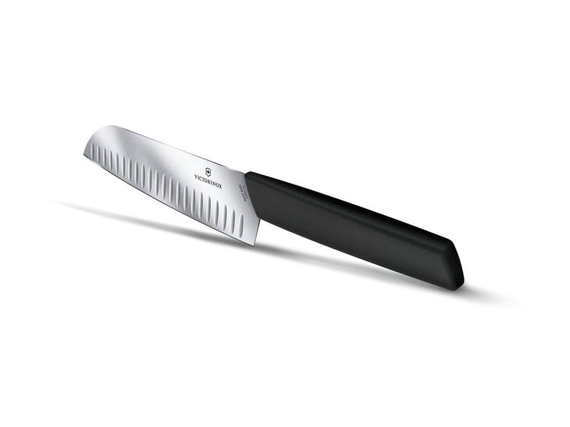 Victorinox Swiss Modern Santoku Knife - 17 cm - Black