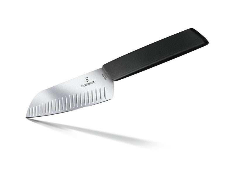Victorinox Swiss Modern Santoku Knife - 17 cm - Black