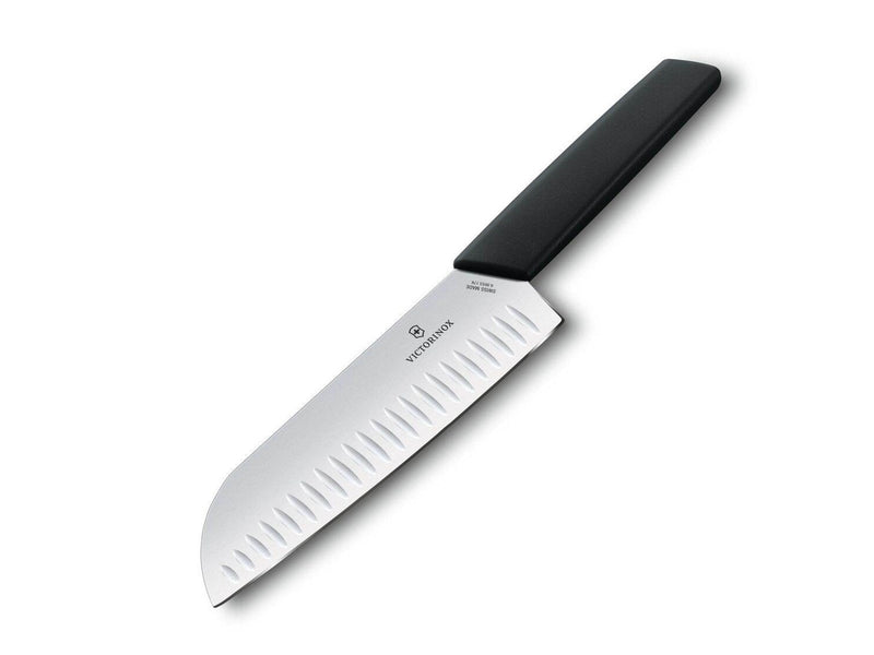 Victorinox Swiss Modern Santoku Knife - 17 cm - Black