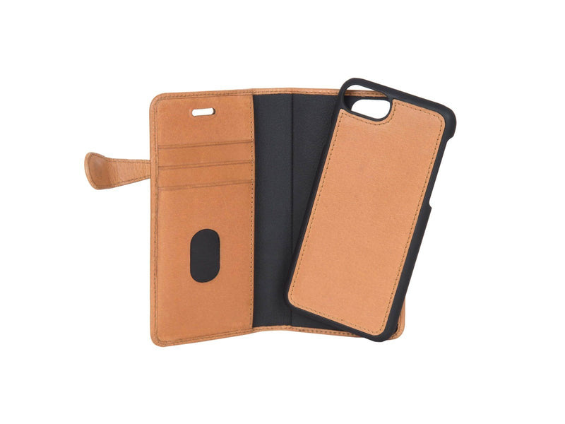 Buffalo Wallet Leather for iPhone 6/6S - Cognac