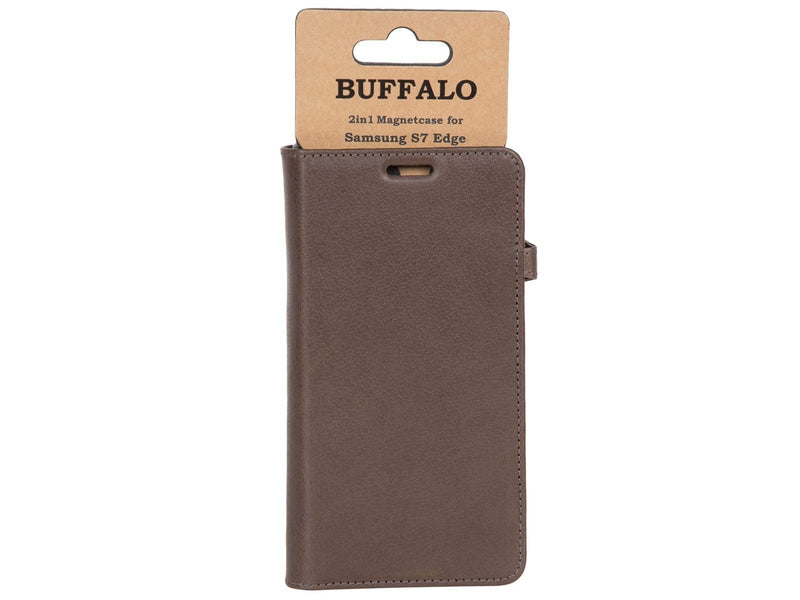 Buffalo Wallet Leather for Samsung Galaxy S7 Edge - Brown