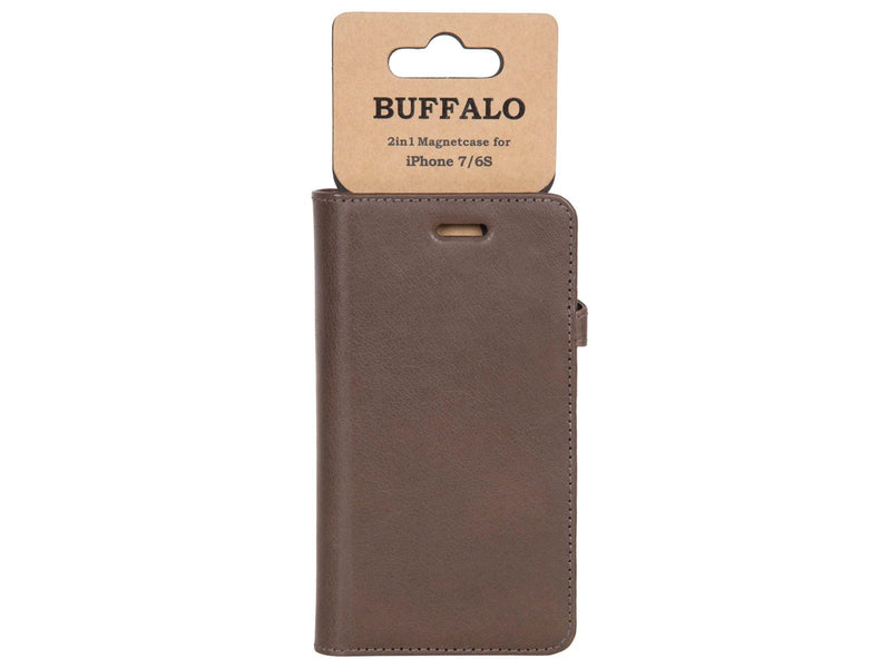 Buffalo Wallet Leather for iPhone 6/7/8/SE2020 - Brown