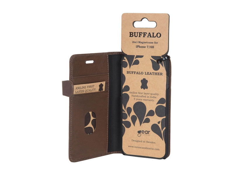 Buffalo Wallet Leather for iPhone 6/7/8/SE2020 - Brown