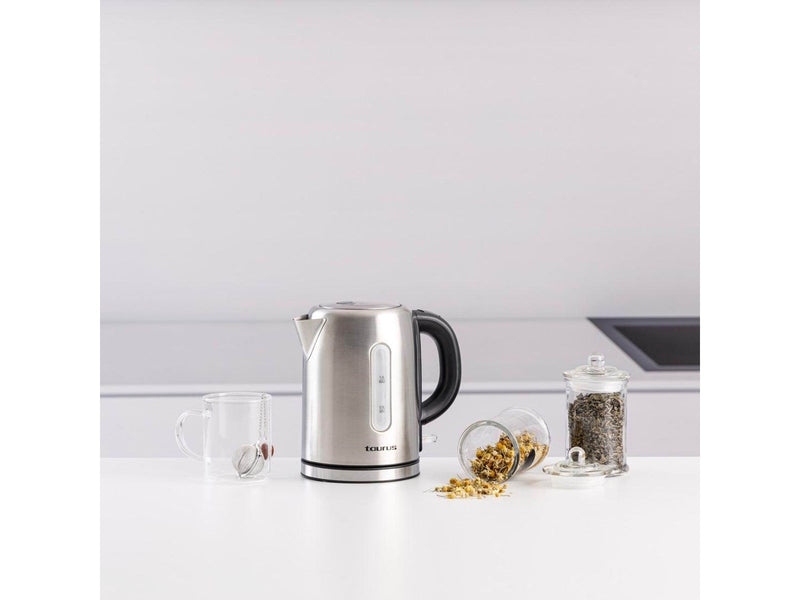 Taurus Wasserkocher Selene Compact Electric Kettle - Silber - 2200 W