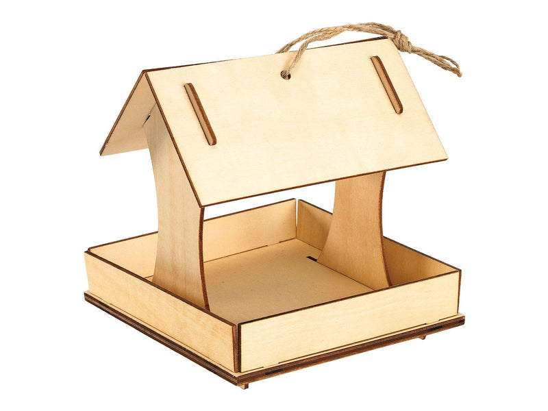 Colorations - Make your own Wooden Bird Feeder House Set of 6