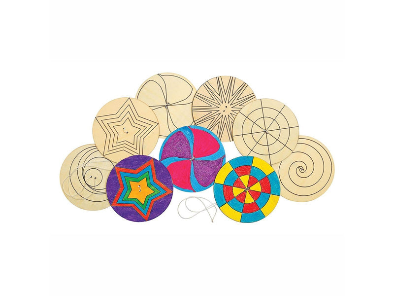 Colorations - Decorate your own Wooden Spinner 24 pcs.