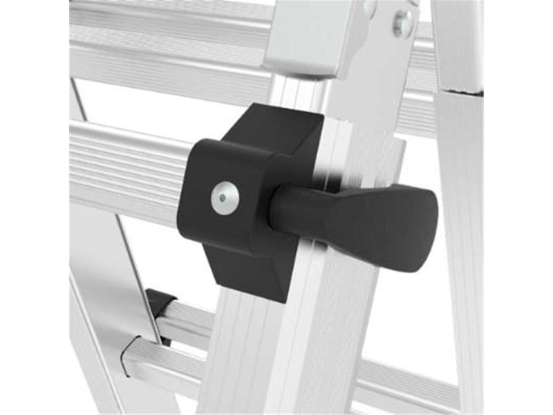 Homeit Telescopic/Wiener ladder 404cm 150kg load - Aluminium