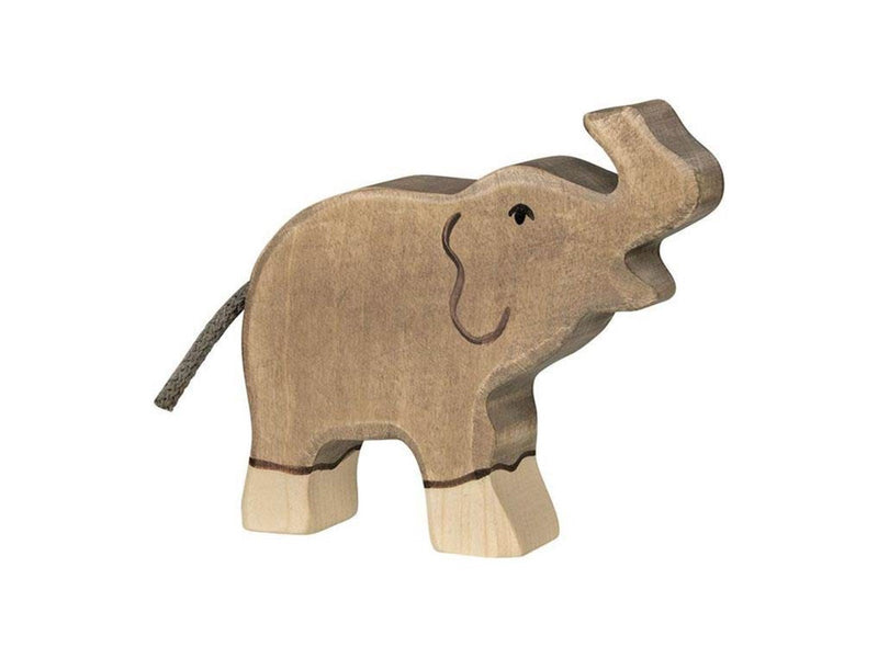 Joueco - Holztiger Wooden Elephant Small Trunk Up