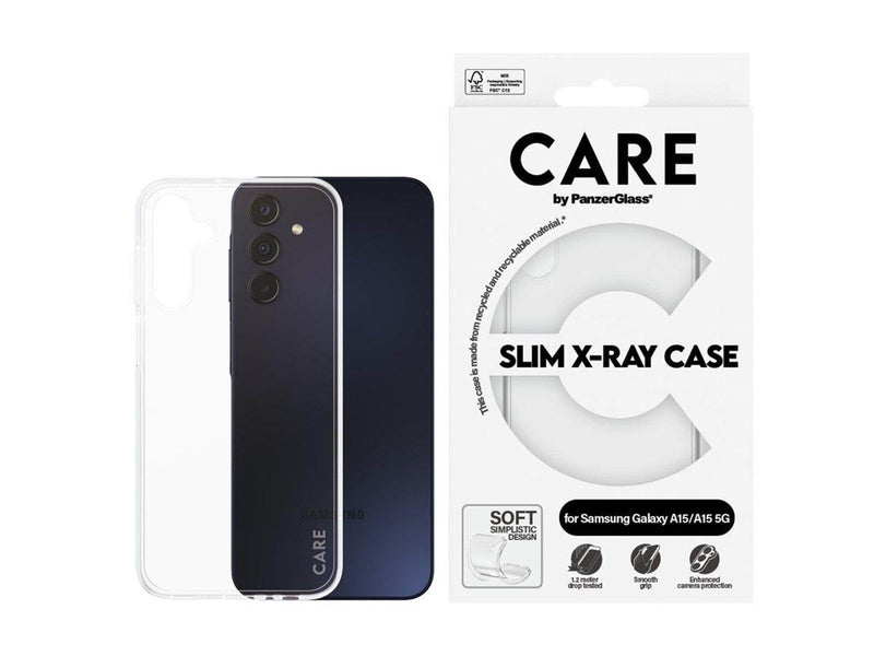 CARE by PanzerGlass Fashionable Case Transparent X-Ray Soft Basic Samsung Galaxy A15 5G