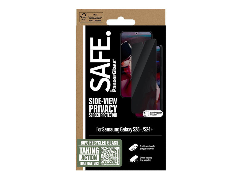 SAFE. by PanzerGlass Privacy Screen Protector Samsung Galaxy S25 | Ultra-Wide Fit