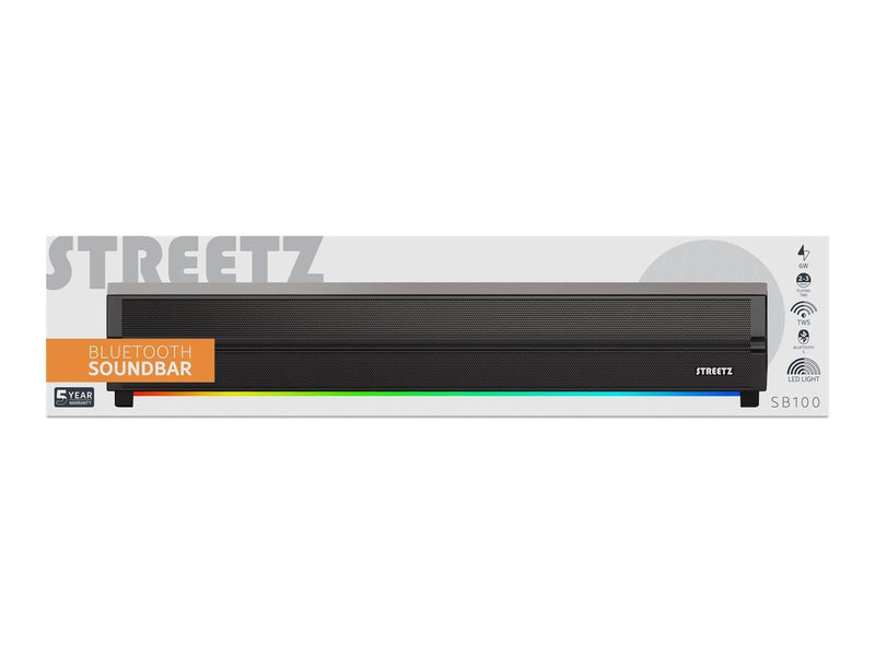 STREETZ SB100 - sound bar - for TV / monitor - wireless