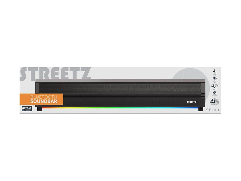 STREETZ SB100 - sound bar - for TV / monitor - wireless