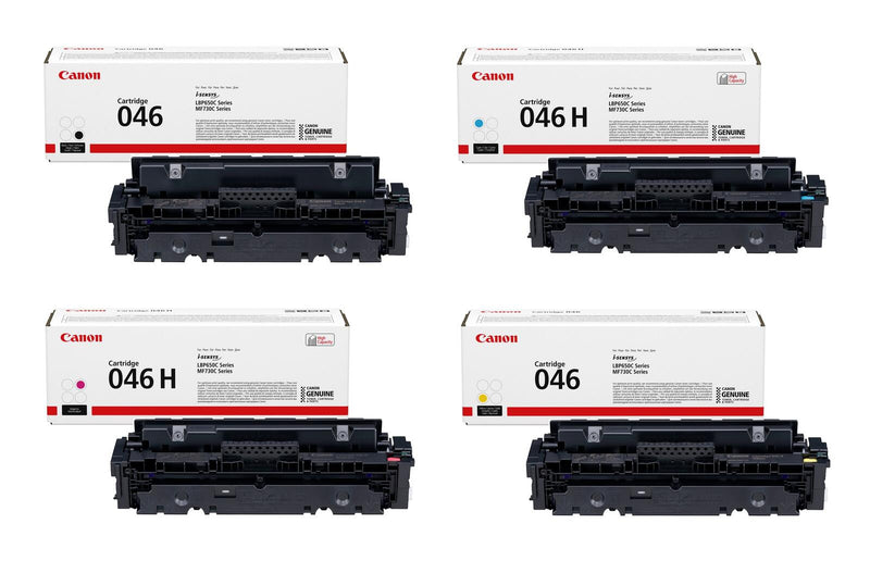 Canon Original Toner 046H 4er-Set schwarz, cyan, magenta, gelb hohe Ergiebigkeit (OP1254C002)