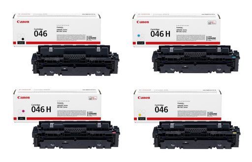 Canon Original Toner 046H 4er-Set schwarz, cyan, magenta, gelb hohe Ergiebigkeit (OP1254C002)