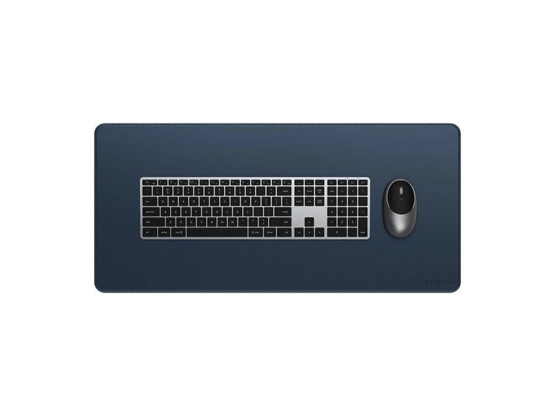 Satechi Vegan-Leather Premium Desk Mat - Blue