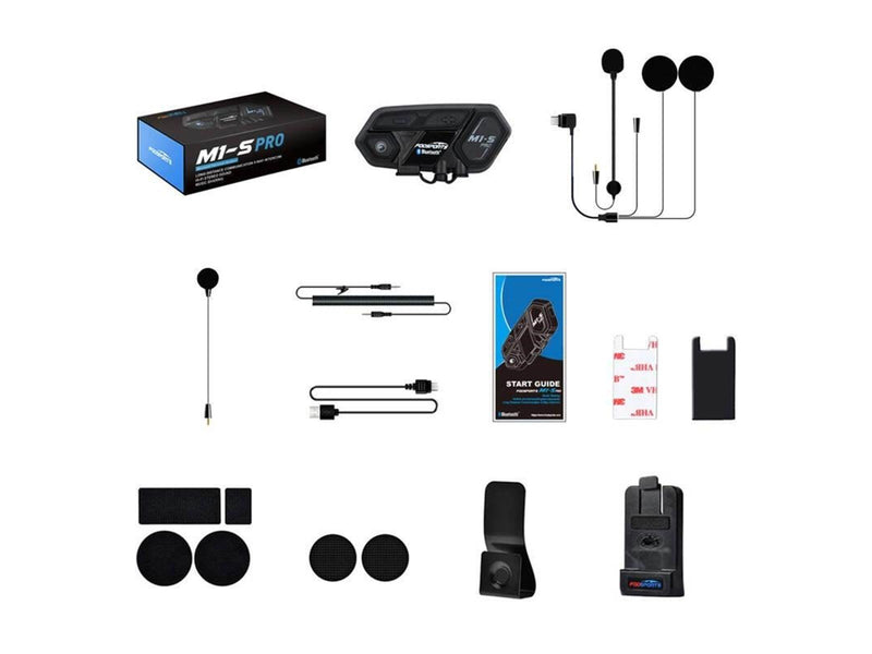 Fodsports M1-S Pro motorcycle intercom (black)