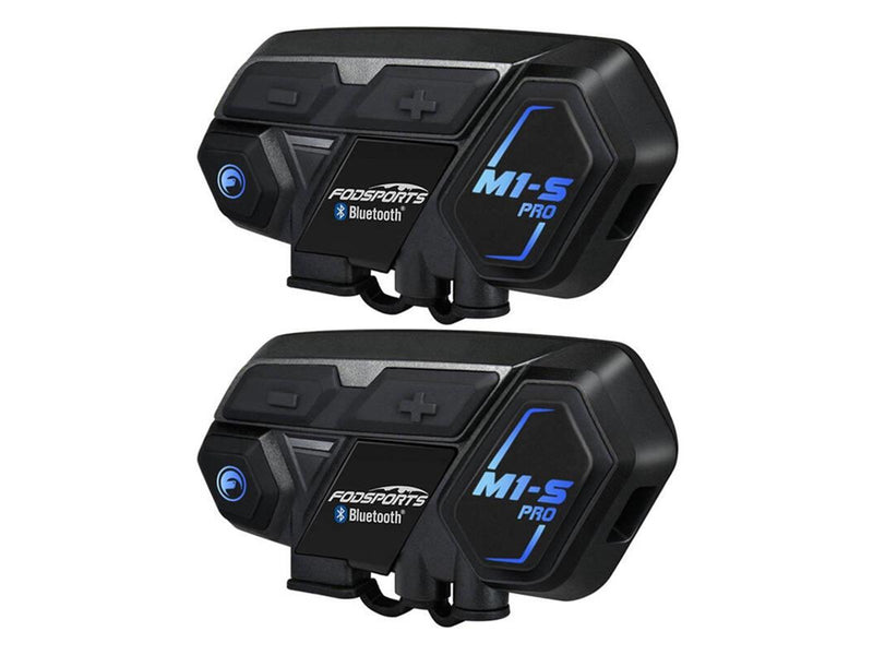 Fodsports M1-S Pro motorcycle intercom two-pack (black)