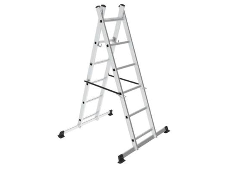 Homeit 3-in-1 aluminium scaffolding H166.5 x L131.2 x W41 cm Aluminium