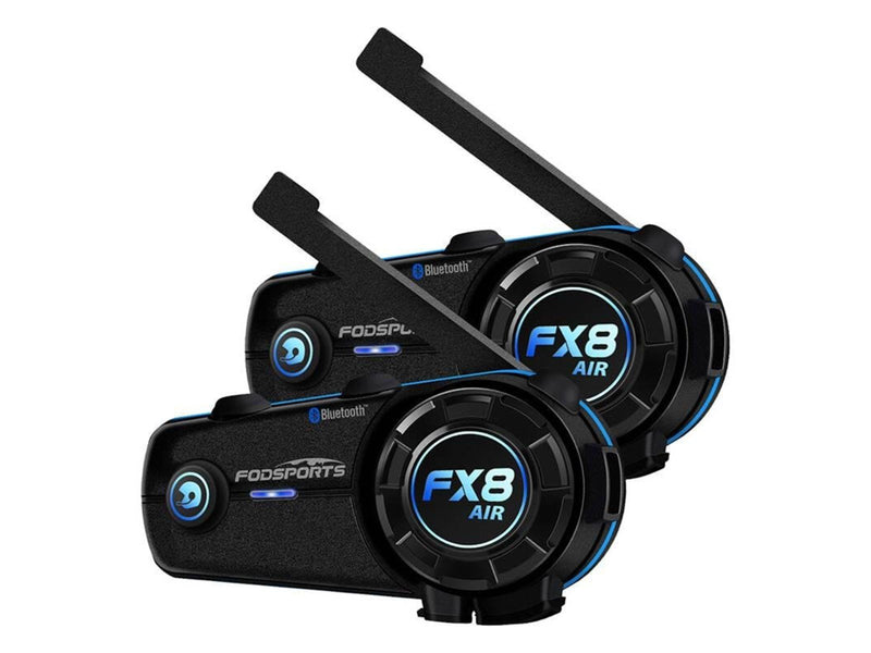 Fodsports FX8 Air motorcycle intercom two-pack (black)