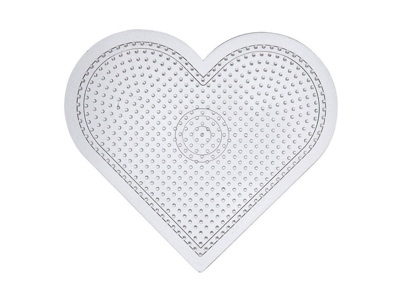 Creativ Company Iron-on bead plate Heart Clear