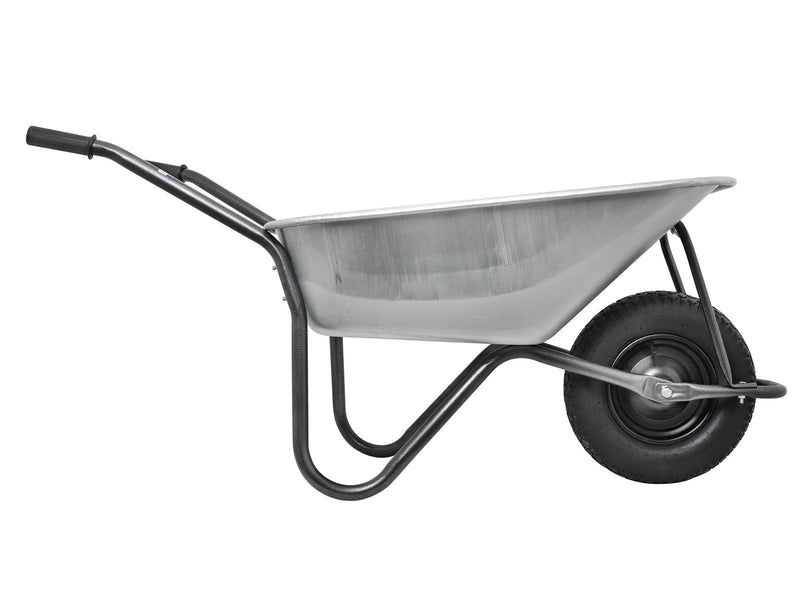 Homeit Home it® builder’s wheelbarrow with pneumatic rubber wheel and hammered finish 110 litres