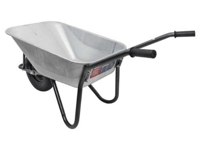Homeit Home it® builder’s wheelbarrow with pneumatic rubber wheel and hammered finish 110 litres