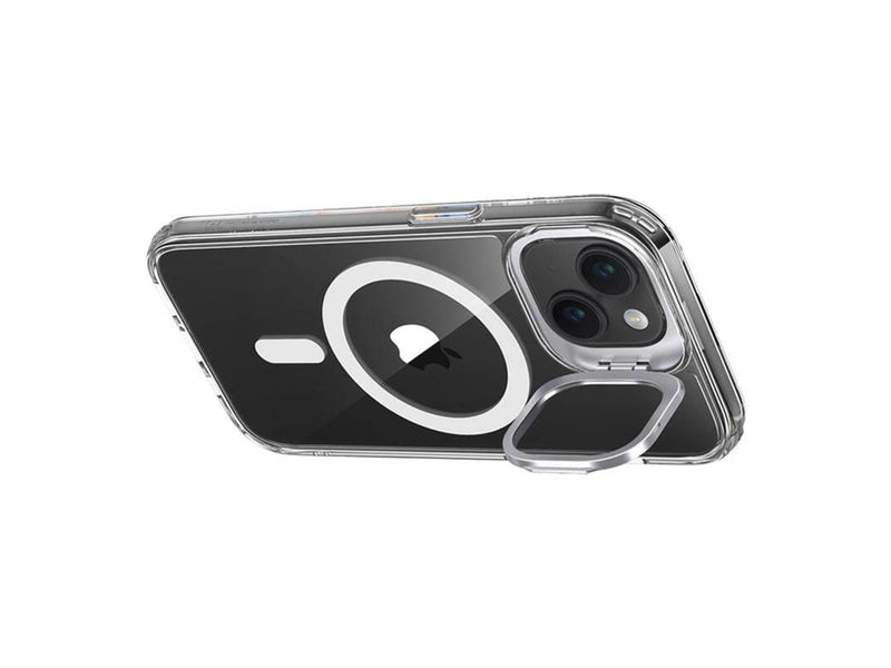 ESR Classic Hybrid Case with Kickstand for iPhone 15 MagSafe (transparent)