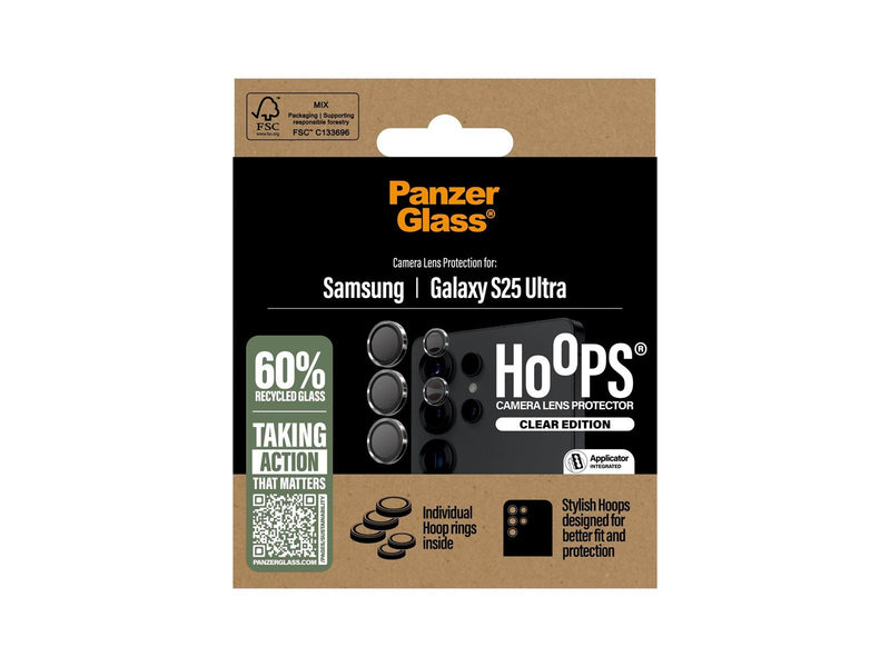 PanzerGlass Hoops™ Transparent Lens Protector Samsung Galaxy S25 Ultra