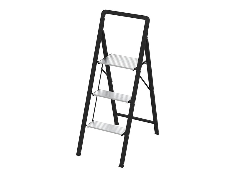 Homeit 3-rung step ladder height 113 cm H113 x W41 x thickness ONLY 4.8 cm