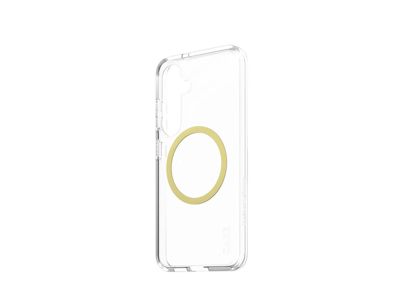 CARE by PanzerGlass Flagship Case Transparent Urban Combat w. Chardonnay QI Compatible Samsung Galaxy S25