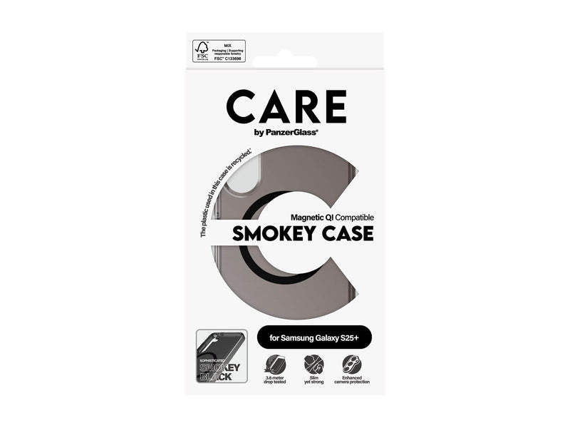 CARE by PanzerGlass Flagship Case Urban Combat Smokey w. Black QI Compatible Samsung Galaxy S25