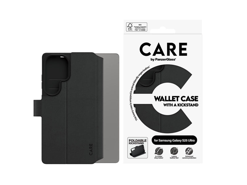 CARE by PanzerGlass Feature Wallet Case w. Kickstand Samsung Galaxy S25 Ultra