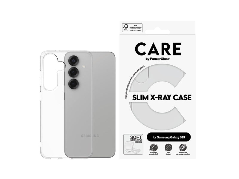 CARE by PanzerGlass Fashionable Case Transparent X-Ray Soft Basic Samsung Galaxy S25