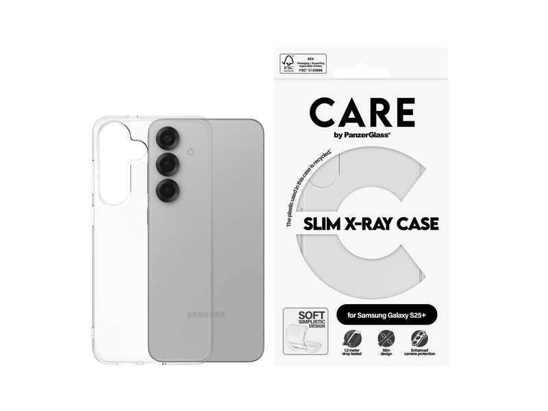 CARE by PanzerGlass Fashionable Case Transparent X-Ray Soft Basic Samsung Galaxy S25