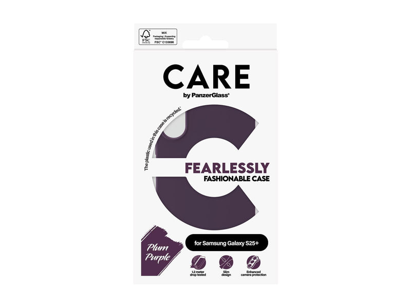 CARE by PanzerGlass Fashionable Case Plum Purple Samsung Galaxy S25
