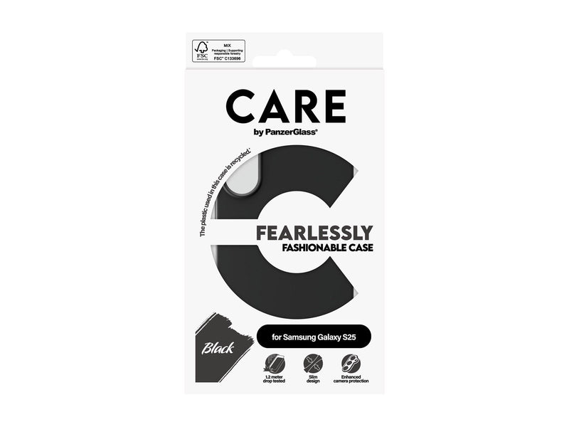 CARE by PanzerGlass Fashionable Case Black Samsung Galaxy S25