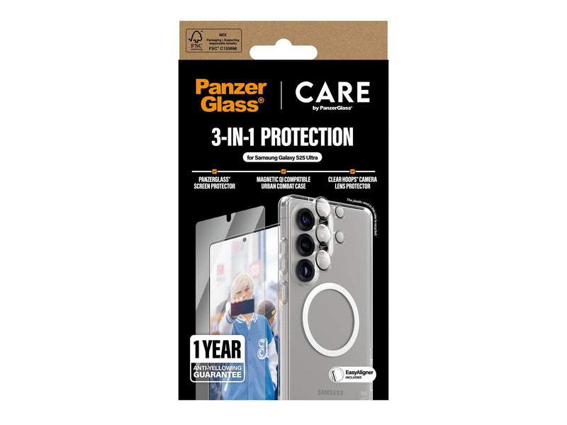 CARE by PanzerGlass Flagship 3-in-1 Bundle Samsung Galaxy S25 Ultra
