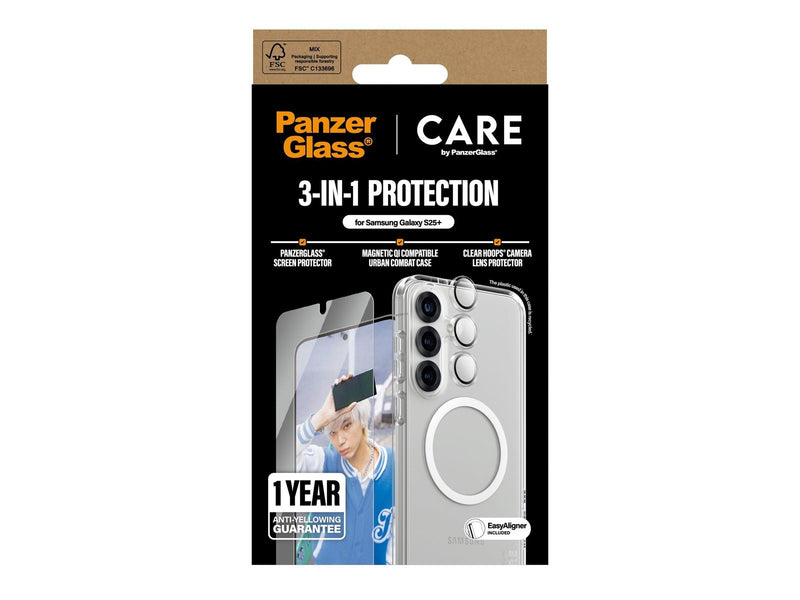 CARE by PanzerGlass Flagship 3-in-1 Bundle Samsung Galaxy S25